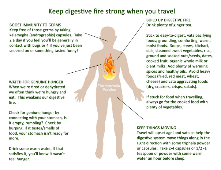 travel digestive fire