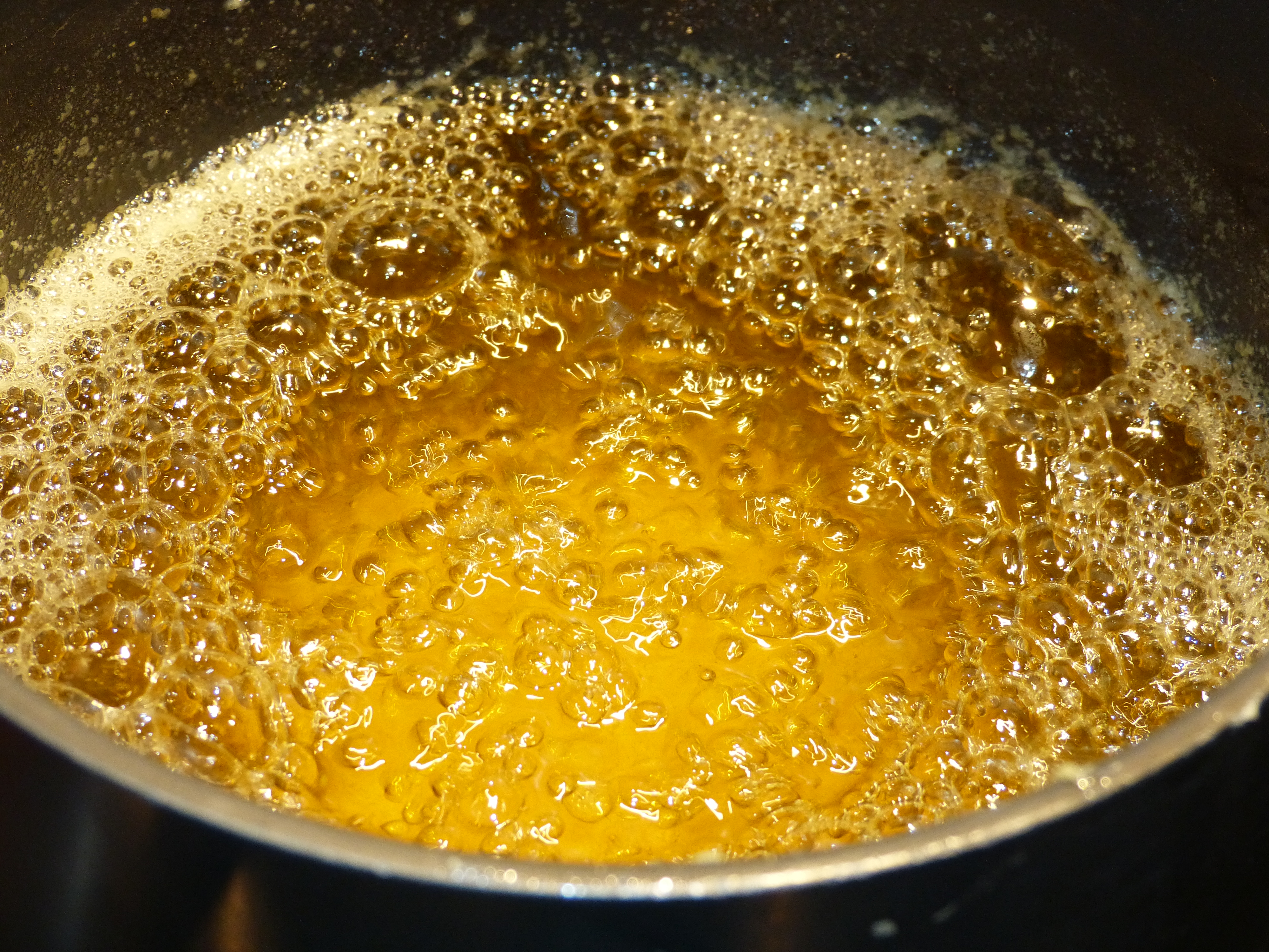 Making ghee - end point